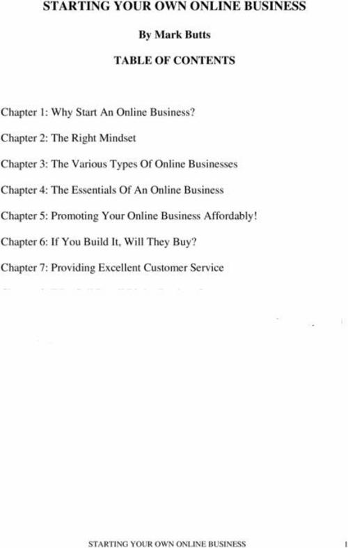 Product picture starting your own business